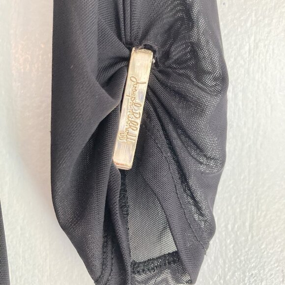Joseph Ribkoff Dress Black  Asymmetrical Witchy Whimsigoth Dressy Party Sz 6 - Picture 4 of 13